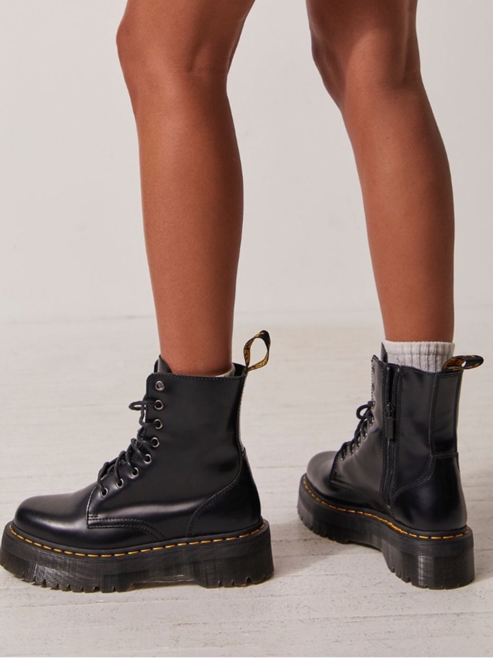 Dr. Martens Black Combat Boots - Picture 1 of 8